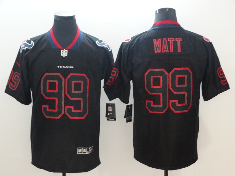 Men's Houston Texans J.J. Watt #99 Black Authentic Jersey